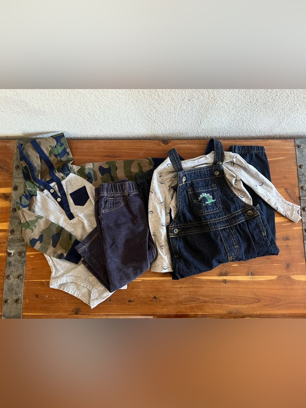 Carter’s Toddler Dinosaur sets: Hoodie and Overalls